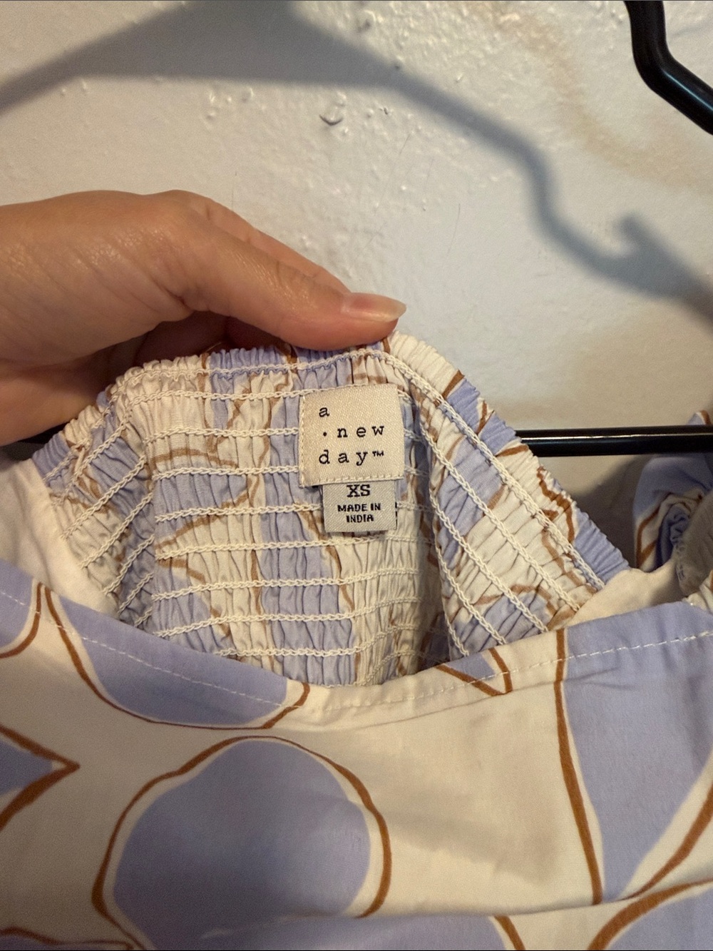 a new day Lavender and Cream Floral Puff-Sleeve Midi Dress - Picture 4 of 4